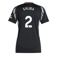 Camisa de time de futebol Arsenal William Saliba #2 Replicas 2º Equipamento Feminina 2024-25 Manga Curta